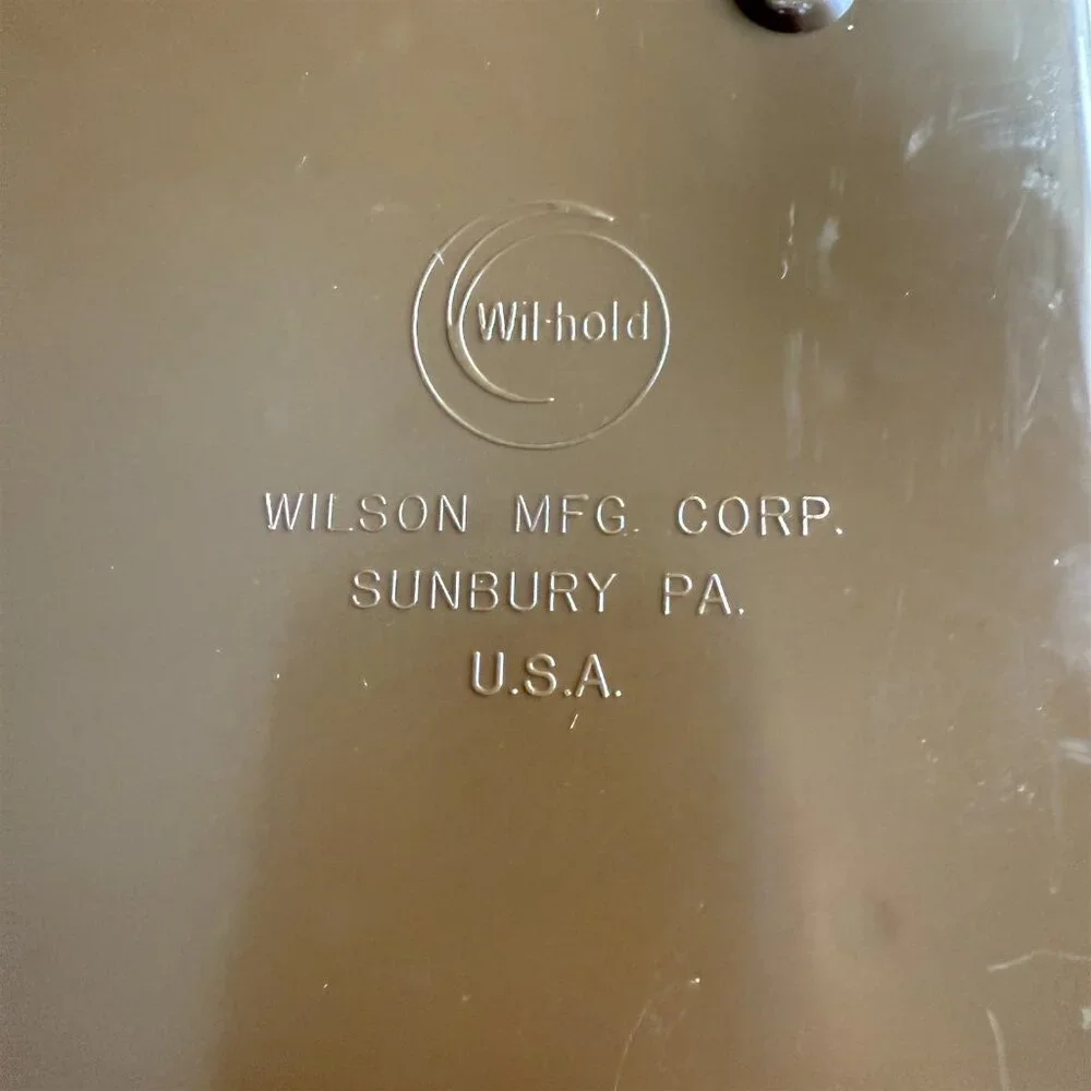 Vintage Brown Wilson Wil-Hold Thread Box Sewing Organizer Caddy Storage